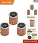 Durable KN142 Oil Filter Set - Replace HF142 For Yamaha Vehicles 3 Count New. Price: $16.97.