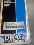 Drag Specialties 0711-0052 17"SS Oil Line W/fittings. Price: $33.95.