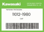 Kawasaki Genuine Cap 11012-1980 New. Price: $14.22.