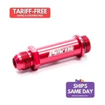 Peterson Fluid 15-1081, One Red Aluminum Oil Inlet Fitting 10AN Port 3.750 Long New. Price: $83.37.