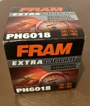 Fram Motorcycle Replacement Oil Filter PH6018 Extraguard New. Price: $18.00.