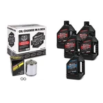 Maxima V-twin Oil Change Kit Synthetic W/ Chrome Filter Sportster New. Price: $155.39.