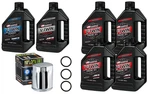 Maxima Synthetic 20W50 3-HOLE Oil Change Kit Chrome Filter 99-17 Harley Twin Cam New. Price: $99.89.