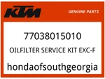 Ktm Oem Part 77038015010 Oilfilter Service Kit Exc-f New. Price: $28.29.