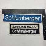 Vtg As-is Long Narrow Schlumberger Johnston-macco S' Oil Industry Patch Lot 00AN Used. Price: $14.41.