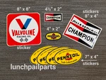 Auto Parts Stickers Patch 60S 70S Drag Race Transam Champion Pennzoil Valvoline. Price: $24.99.