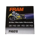 Fram Motorcycle Oil Filter PH6018 Extraguard New Replacement. Price: $13.98.