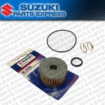 New Suzuki Oem DR650SE Oil Filter Element 16510-37450 With Rings And Spring. Price: $21.95.