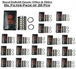 Royal Enfield Oil Filter Element Fit For Classic 350 & 500CC Pack Of 20 New. Price: $55.27.