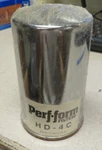 Nos Perf-form Engine Oil Filter Silver Large 91-98 Made Is U.s.a HD-4C New. Price: $29.94.