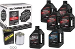 Maxima Cam Synthetic 20W-50 V-twin Oil Change Kit Chrome Filter 90-119016PC New. Price: $122.99.