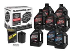 Maxima Synthetic 20W50 3 Hole Oil Change Kit Black Filter Harley M8 2017-2024 New. Price: $132.99.