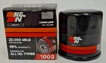 K&n SO-1003 Oil Filter 20,000 Miles Usa Free Shipping New. Price: $16.95.