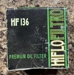 Hiflofiltro Oil Filter HF136 New. Price: $14.95.