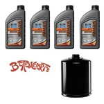 Oil Change Kit Bel-ray Harley Davidson V-twin Filter Semi-synthetic 20W50 Black New. Price: $59.99.