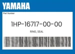 Yamaha Genuine Ring, Seal 1HP-16717-00-00 New. Price: $31.14.