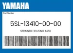 Yamaha Genuine Strainer Housing Assy 5SL-13410-00-00 New. Price: $40.74.
