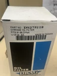 Nos- Drag Specialties Chrome Spin On Oil Filter For 91-98 Dyna DS-275118 New. Price: $13.00.