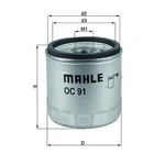 Mahle Motorbike Oil Filter OC91D For Bmw Motorcycles - Oe Matching Fit & Quality New. Price: $18.03.
