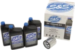 S&s Cycle 218942 Oil Change Kit Harley Twin Cam Road King Softail Chrome New. Price: $113.31.